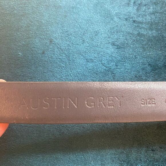 Austin Grey genuine snake skin belt, L 42 inch